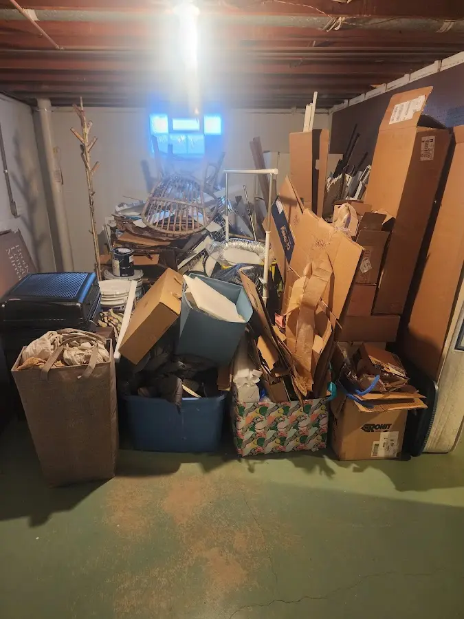 Roll-off dumpster container at job site for 4 Yard Dumpster Rental in Dripping Springs